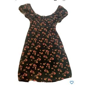 So Juniors’ Peasant Corduroy Pinafore Dress Black